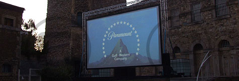 Screens and projectors available for dry hire
